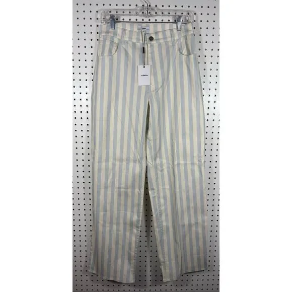 Miaou striped 5 pocket fargo pants size M - Picture 1 of 12